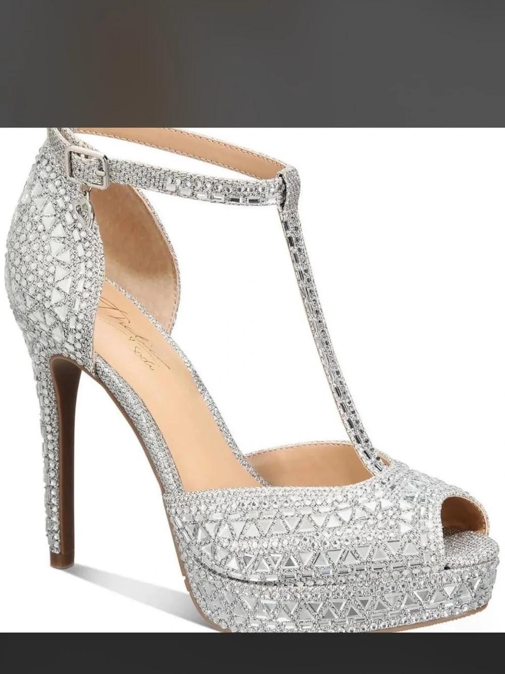 Thalia Sodi Womens Chace Platform Peep Toe heels- size 9